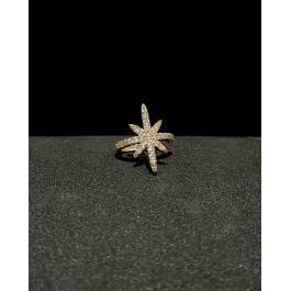 Yıldız Detaylı Taşlı Earcuff