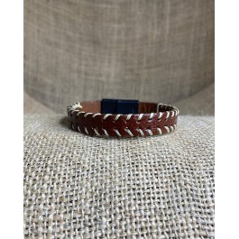 Kahverengi Deri Erkek Bileklik