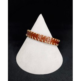 Kahverengi Deri Erkek Bileklik