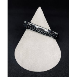 Deri-Metal Erkek Bileklik