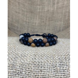 Boncuklu Örgü Erkek Bileklik