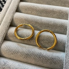 Gold İnce Halka Küpe